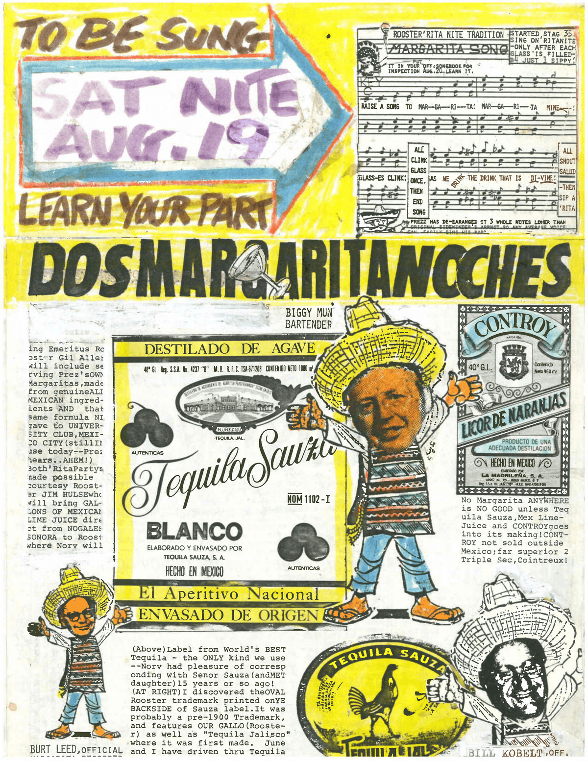 Norv's Margarita History Collage